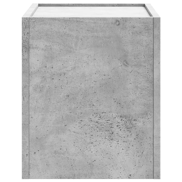 vidaXL Veggmonterte nattbord 2 stk betonggrå 45x30x35 cm