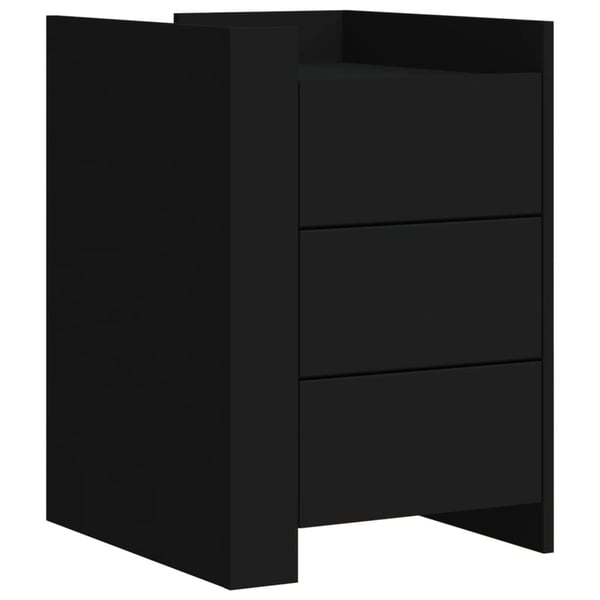 vidaXL Nattbord svart 45x50x65 cm konstruert tre