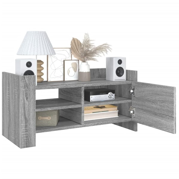 vidaXL TV-benk grå sonoma 80x35x40 cm konstruert tre