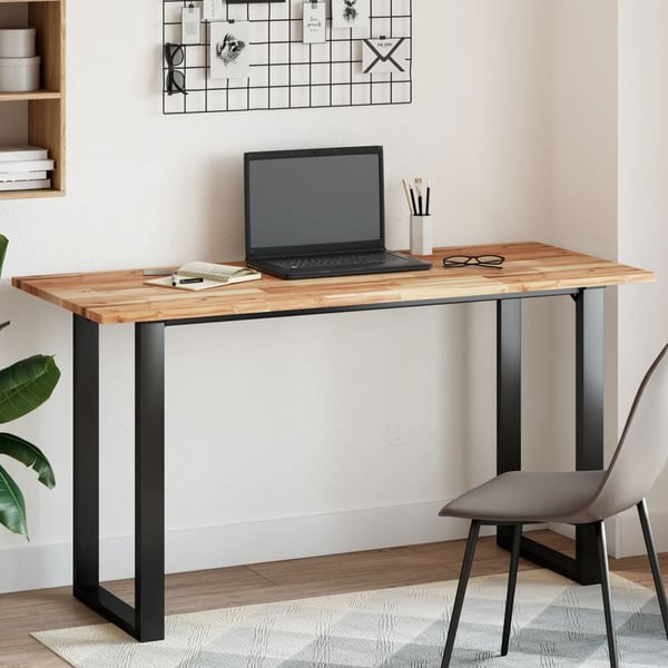 vidaXL bordplade 120x60x2 cm rektangulær massivt akacietræ
