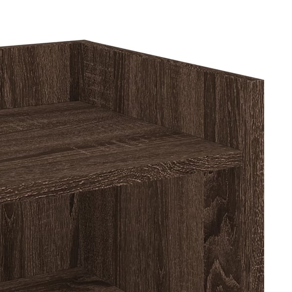 vidaXL Skjenk brun eik 45x35x75 cm konstruert tre