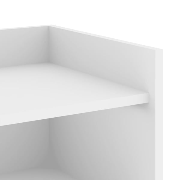 vidaXL Skjenk hvit 45x35x75 cm konstruert tre