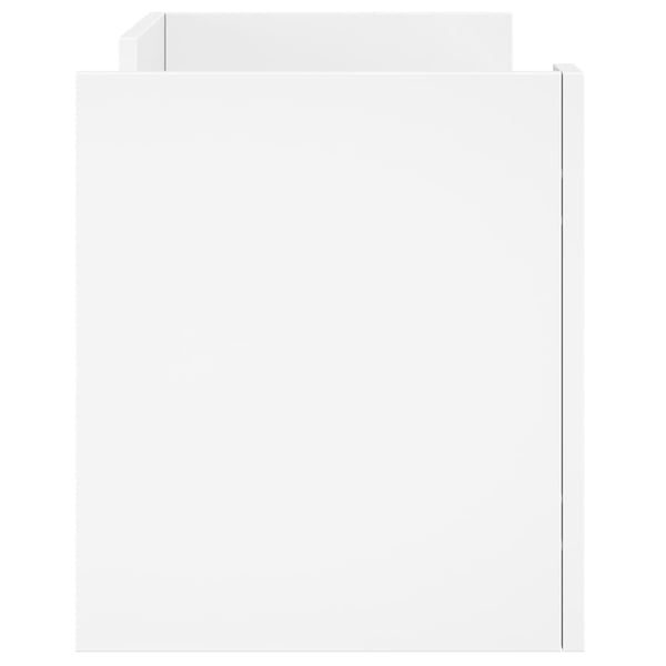vidaXL TV-benk hvit 80x35x40 cm konstruert tre