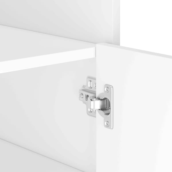 vidaXL Skjenk hvit 45x35x75 cm konstruert tre