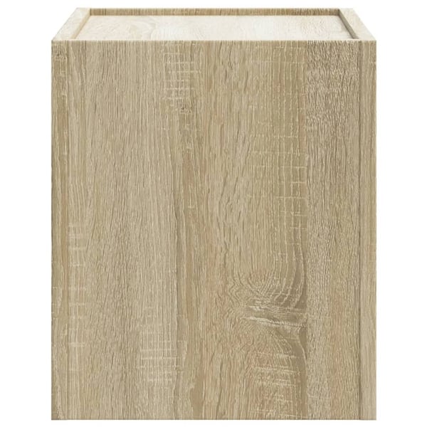 vidaXL væghængt sengebord 45x30x35 cm sonoma-eg