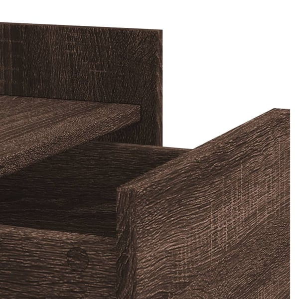 vidaXL Nattbord brun eik 45x50x65 cm konstruert tre