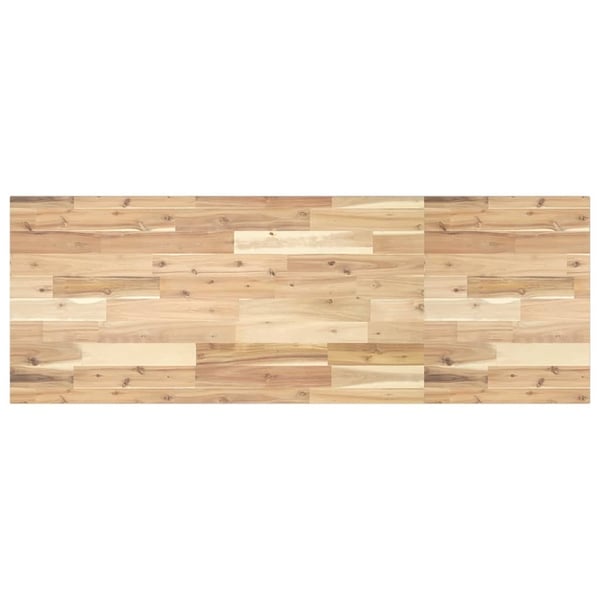 vidaXL bordplade til toiletbord 120x50x2 cm ubehandlet massivt akacie