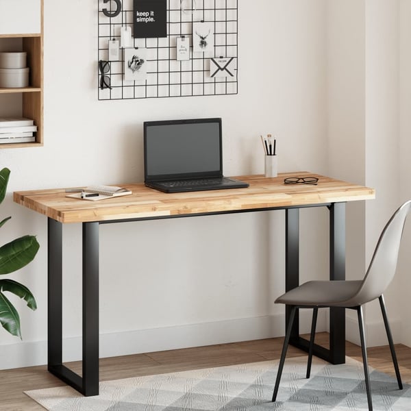 vidaXL skrivebordsplade 140x60x4 cm ubehandlet massivt akacietræ