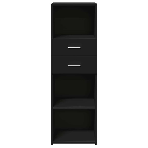 vidaXL Hylle svart 40x42,5x124 cm konstruert tre