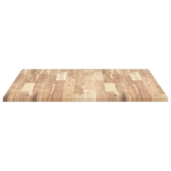 vidaXL Bordplate ubehandlet 100x80x2 cm heltre akasie