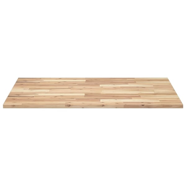 vidaXL Bordplate ubehandlet 100x80x2 cm heltre akasie