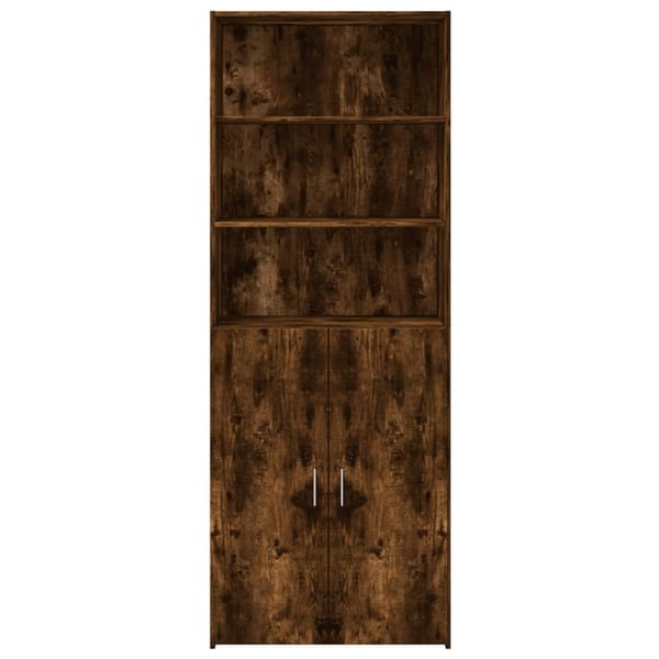 vidaXL Highboard røkt eik 80x42,5x185 cm konstruert tre