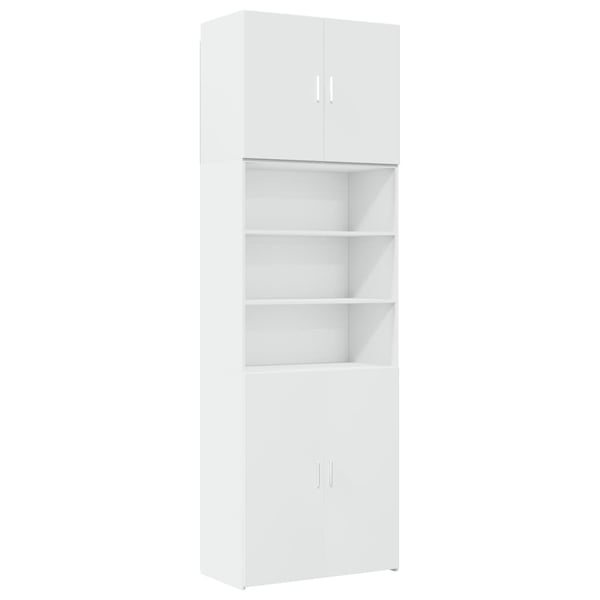 vidaXL Highboard hvit 80x42,5x249 cm konstruert tre