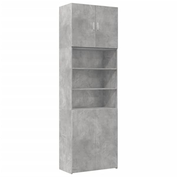 vidaXL Highboard betonggrå 80x42,5x249 cm konstruert tre
