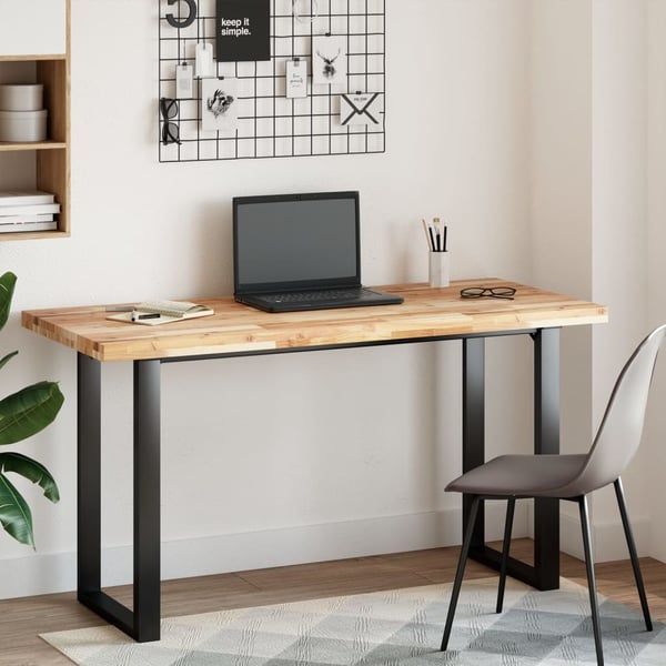 vidaXL Bordplate ubehandlet 120x60x4 cm heltre akasie