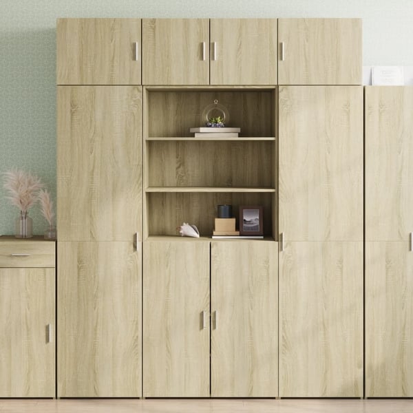 vidaXL skab 80x42,5x185 cm konstrueret træ sonoma-eg