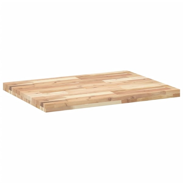 vidaXL Bordplate ubehandlet 80x60x4 cm heltre akasie