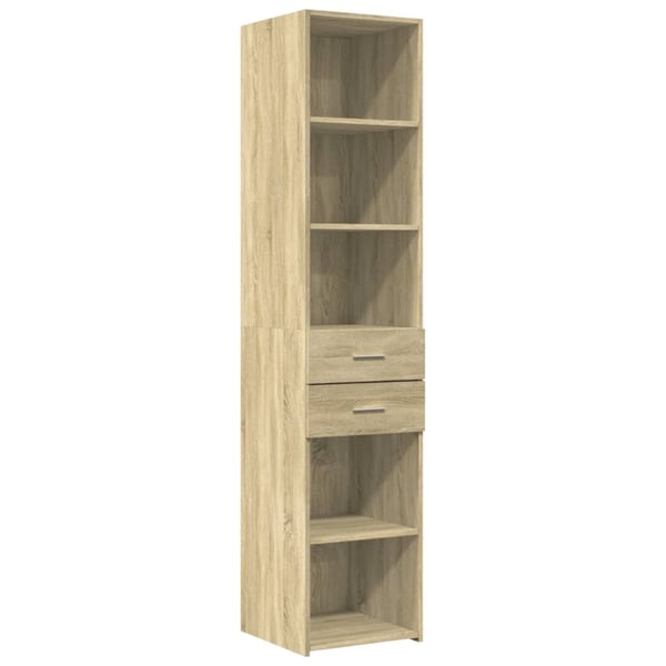 vidaXL Hylle sonoma eik 40x42,5x185 cm konstruert tre