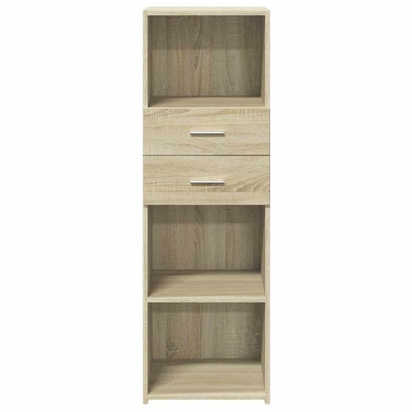 vidaXL Hylle sonoma eik 40x42,5x124 cm konstruert tre