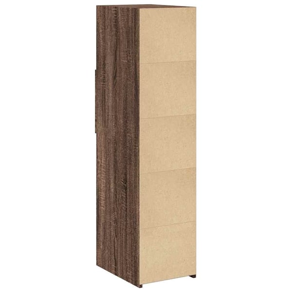 vidaXL Hylle brun eik 30x42,5x124 cm konstruert tre