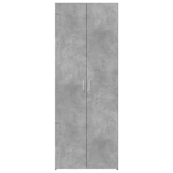 vidaXL Highboard betonggrå 70x42,5x185 cm konstruert tre