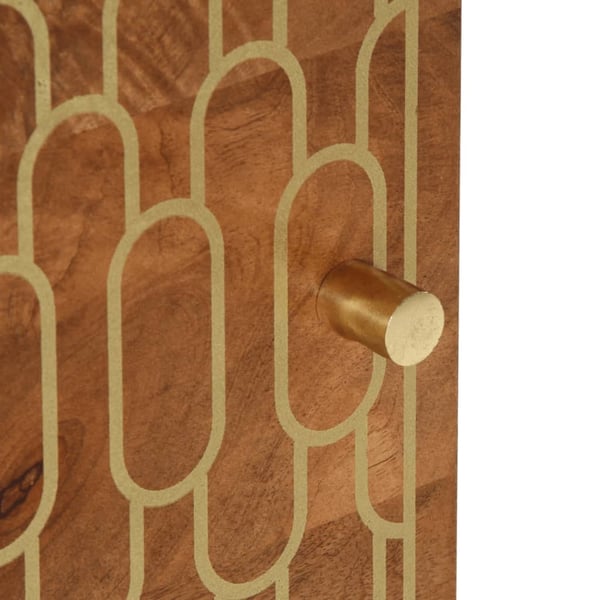 vidaXL Nattbord 40x33x46 cm heltre mango