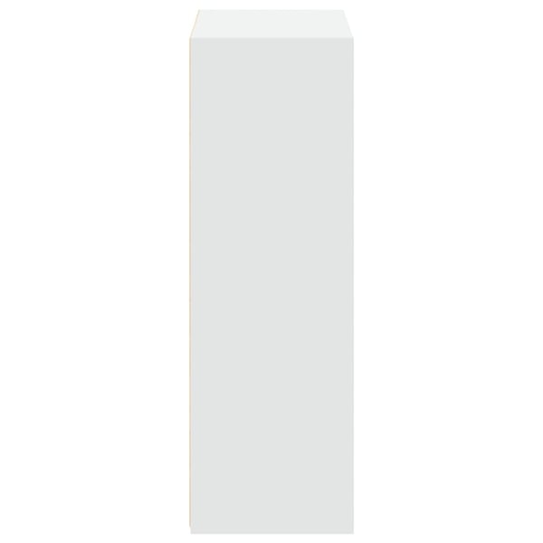 vidaXL Högskåp vit 70x41x124 cm konstruerat trä