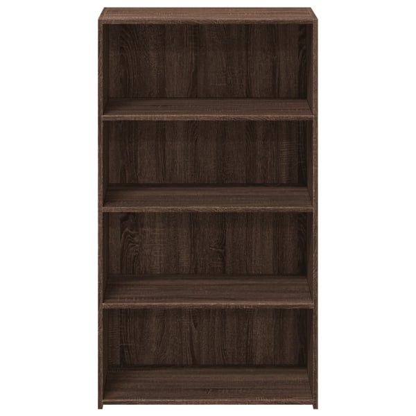 vidaXL Hylle brun eik 70x41x124 cm konstruert tre