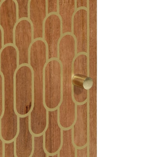vidaXL Baderomsskap 38x33x160 cm heltre mango