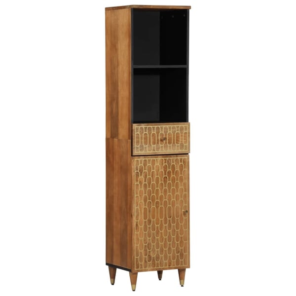 vidaXL Baderomsskap 38x33x160 cm heltre mango