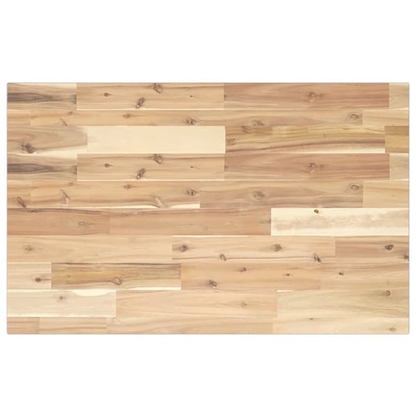 vidaXL bordplade til toiletbord 100x50x2 cm ubehandlet massivt akacie