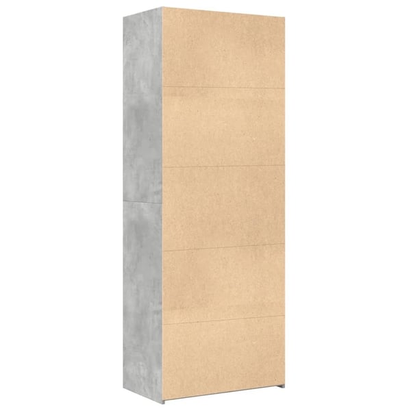 vidaXL Highboard betonggrå 70x42,5x185 cm konstruert tre