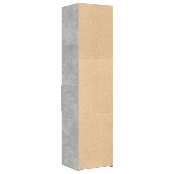 vidaXL Hylle betonggrå 45x42,5x185 cm konstruert tre