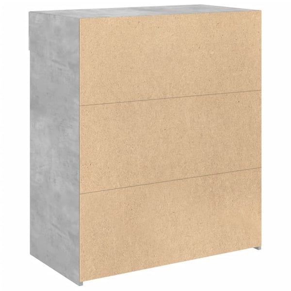 vidaXL Skjenk betonggrå 80x42,5x93 cm konstruert tre