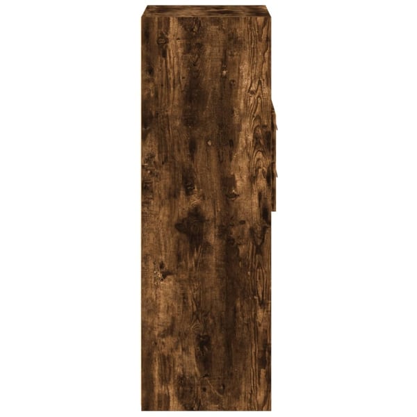 vidaXL Hylle røkt eik 45x42,5x124 cm konstruert tre