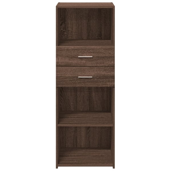 vidaXL Hylle brun eik 45x42,5x124 cm konstruert tre