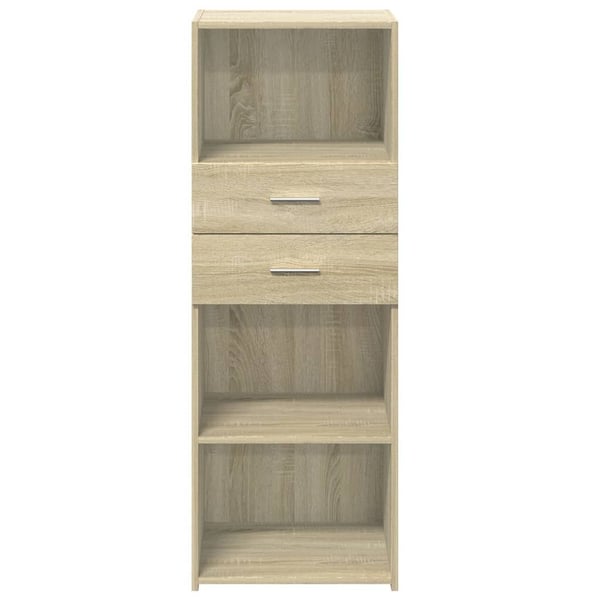 vidaXL Hylle sonoma eik 45x42,5x124 cm konstruert tre