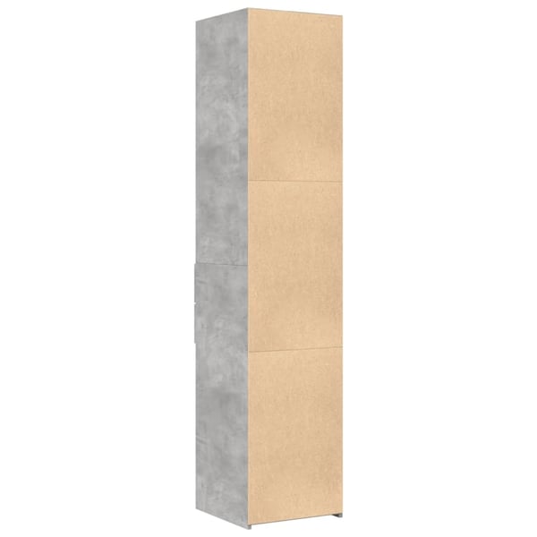 vidaXL Hylle betonggrå 40x42,5x185 cm konstruert tre