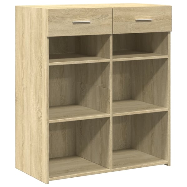 vidaXL Skjenk sonoma eik 80x42,5x93 cm konstruert tre