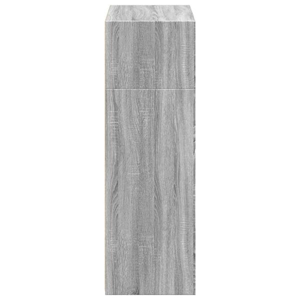 vidaXL Hylle grå sonoma 70x41x124 cm konstruert tre