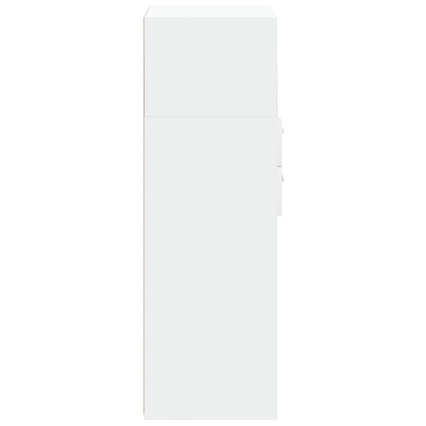 vidaXL Hylle hvit 40x42,5x124 cm konstruert tre