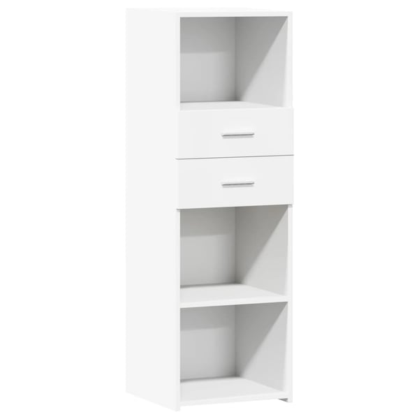 vidaXL Hylle hvit 40x42,5x124 cm konstruert tre