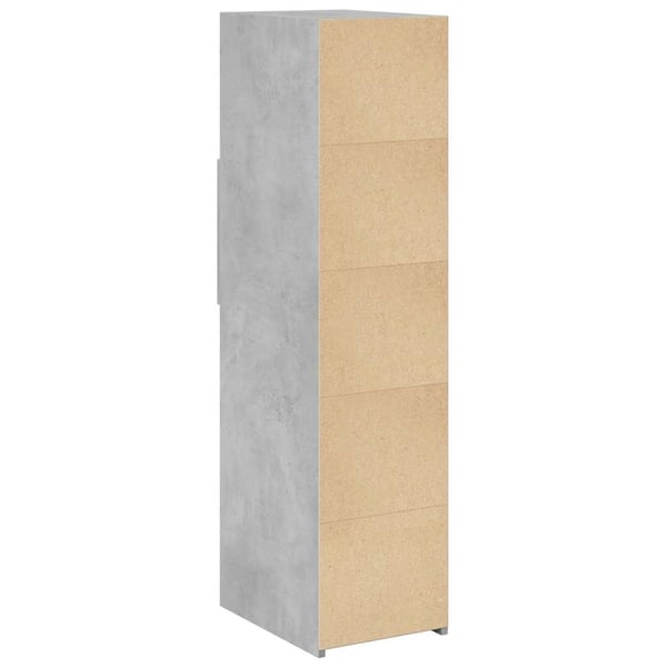 vidaXL Hylle betonggrå 30x42,5x124 cm konstruert tre