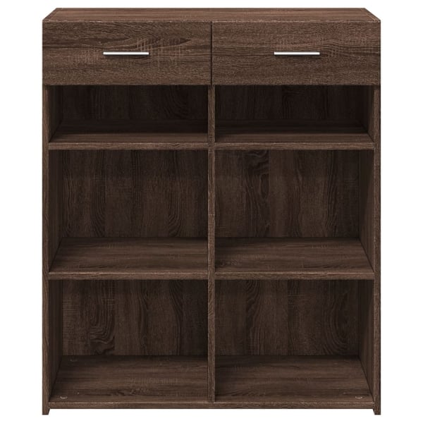 vidaXL Skjenk brun eik 80x42,5x93 cm konstruert tre