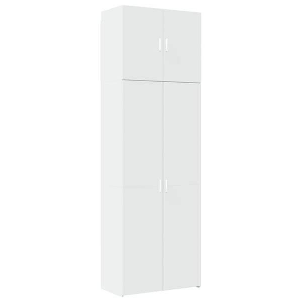 vidaXL skab 80x42,5x249 cm konstrueret træ hvid