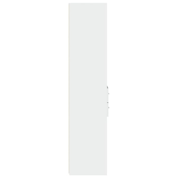 vidaXL Hylle hvit 40x42,5x185 cm konstruert tre