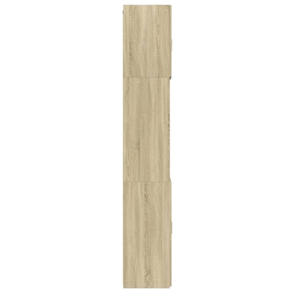 vidaXL Highboard sonoma eik 80x42,5x249 cm konstruert tre