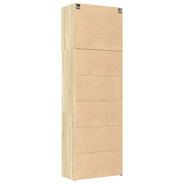 vidaXL Highboard sonoma eik 80x42,5x249 cm konstruert tre