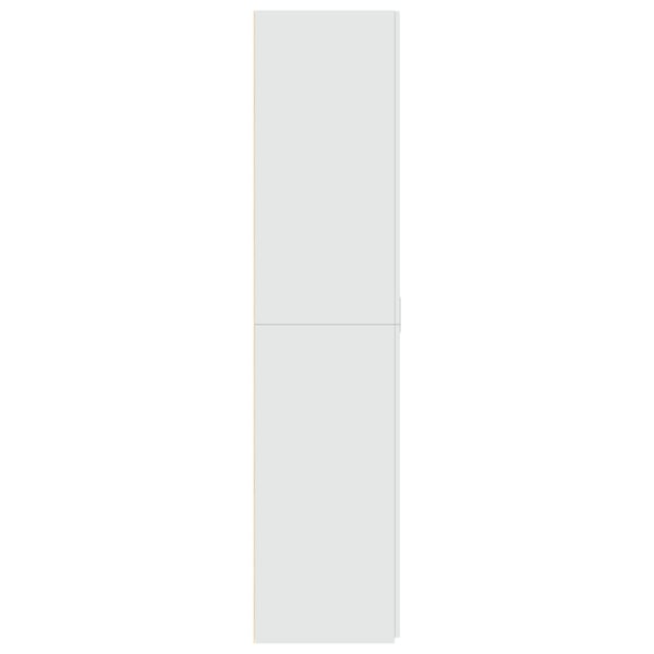 vidaXL Highboard hvit 80x42,5x185 cm konstruert tre
