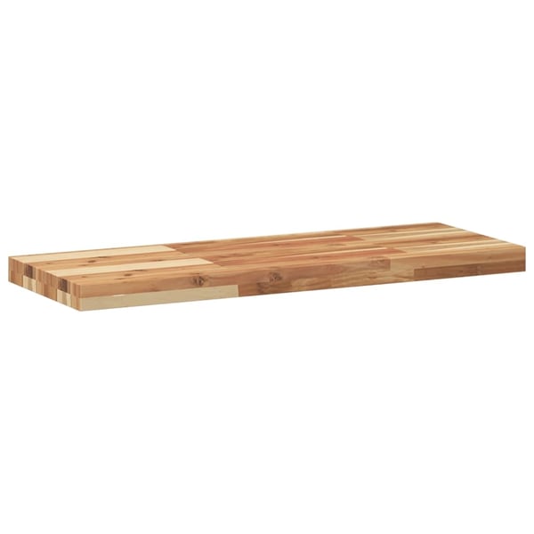 vidaXL Svävande hyllor 2 st 100x30x4 cm behandlat massivt akaciaträ